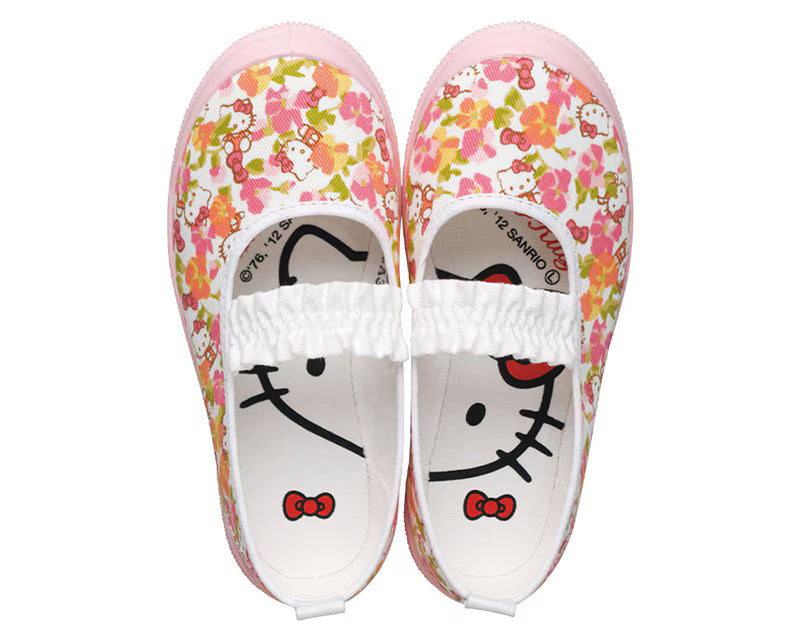 아사히 키즈 신발 일본 학교 실내화 산리오 헬로키티 스쿨슈즈 핑크 컬러
