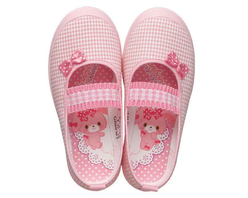 아사히 키즈 신발 일본 학교 실내화 산리오 봉봉리본 핑크 컬러