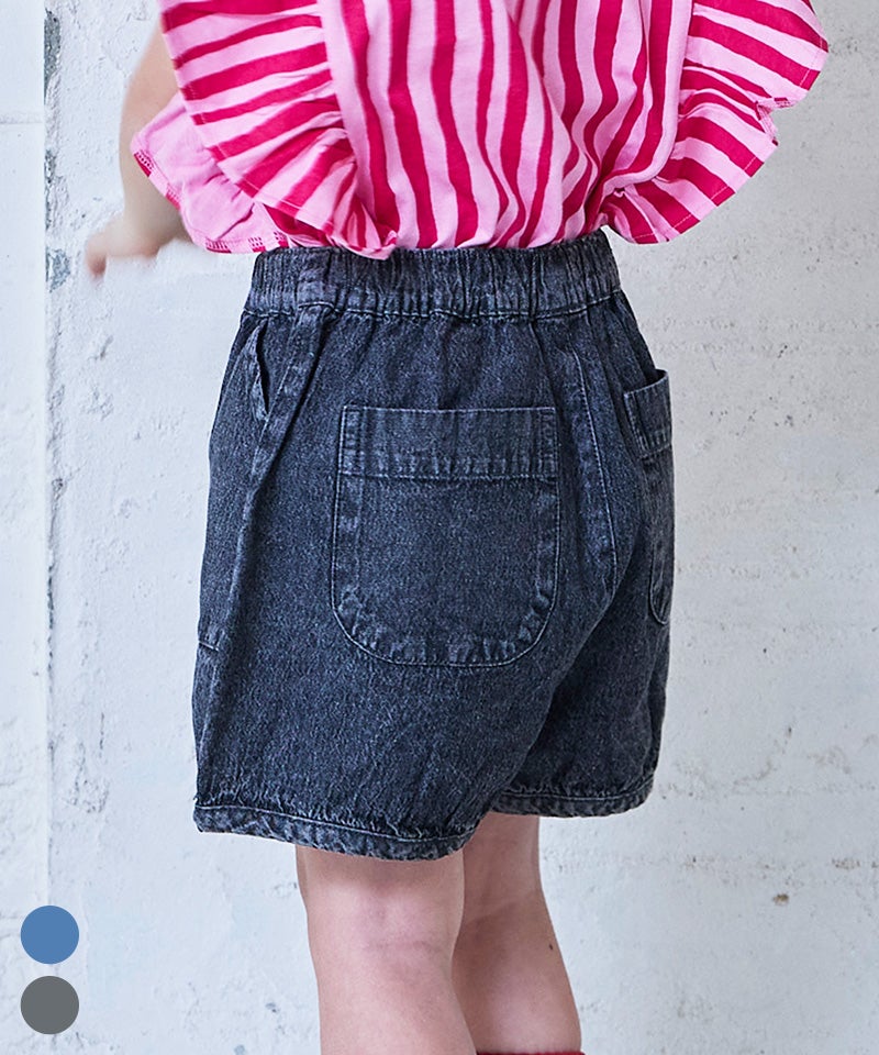 마키즈 바지 일본 MARKEY'S 반바지 데님 포켓 실루엣 핫팬츠 2컬러