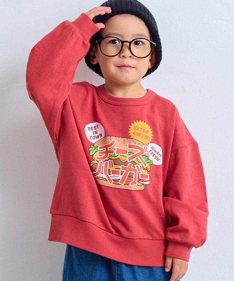 Makiz Kids T-shirt Japanese long-sleeved tee boa fleece snap jacket style 4 colors 