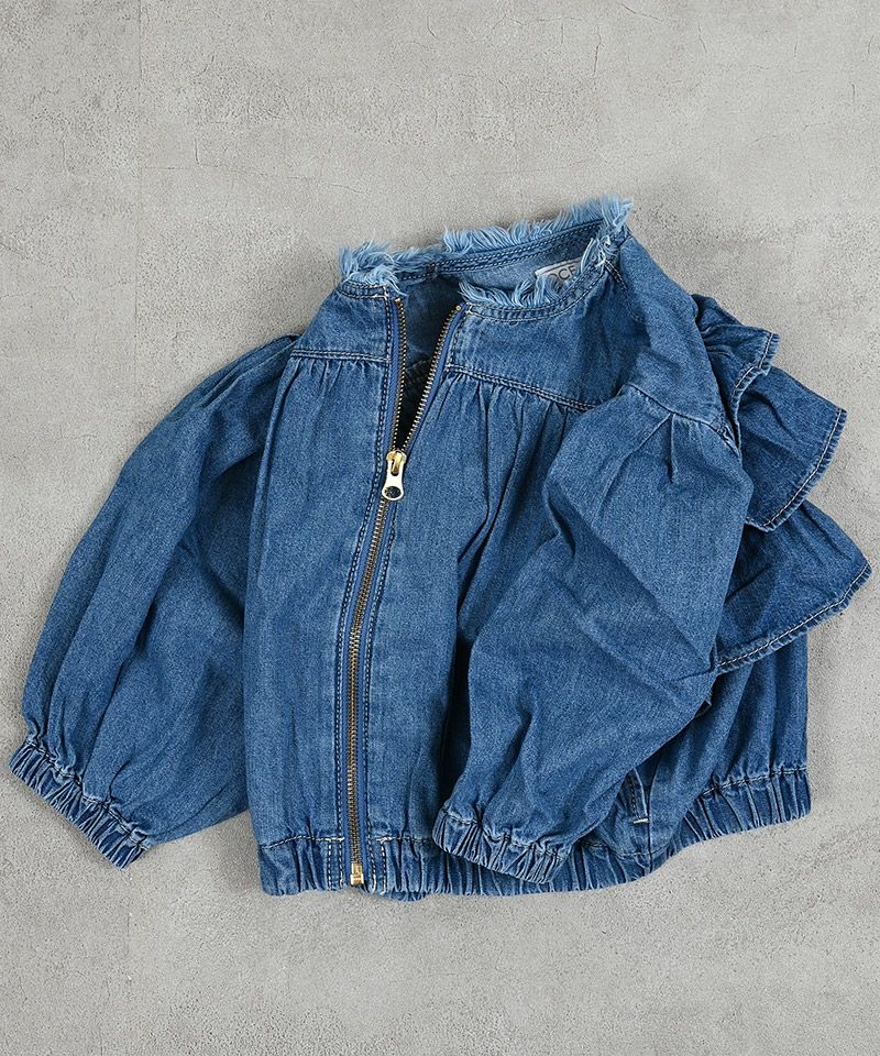 Makiz Kids T-shirt Japanese long-sleeved tee boa fleece snap jacket style 4 colors 