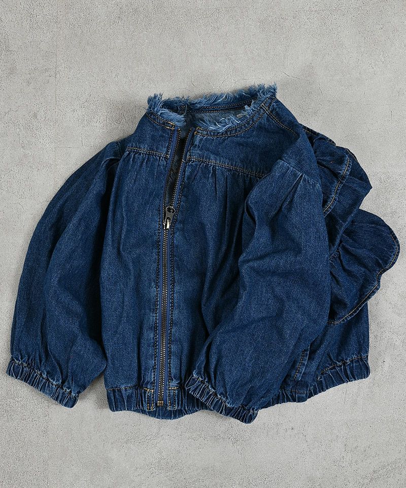 Makiz Kids T-shirt Japanese long-sleeved tee boa fleece snap jacket style 4 colors 