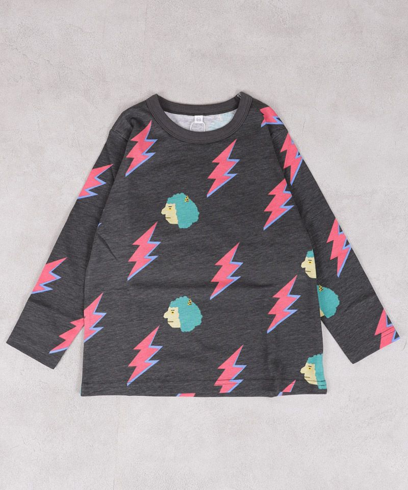 Makiz Kids T-shirt Japanese long-sleeved tee boa fleece snap jacket style 4 colors 