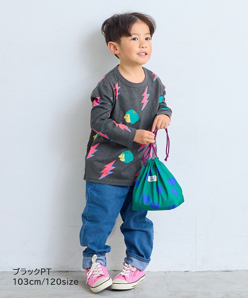 Makiz Kids T-shirt Japanese long-sleeved tee boa fleece snap jacket style 4 colors 