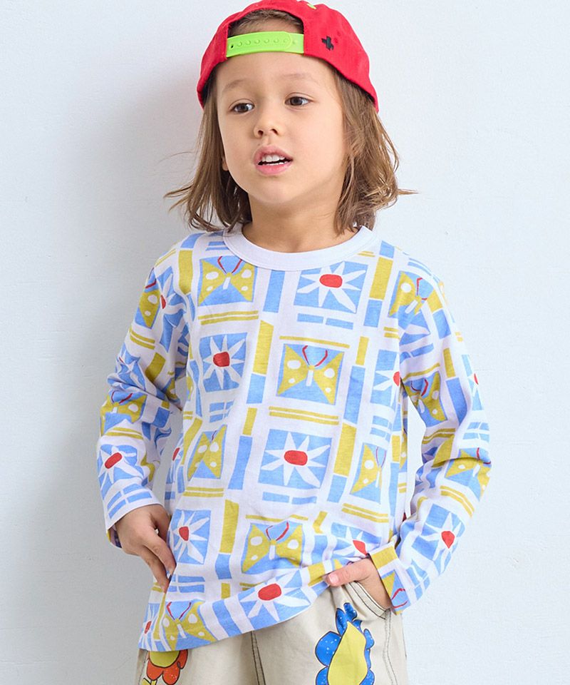 Makiz Kids T-shirt Japanese long-sleeved tee boa fleece snap jacket style 4 colors 