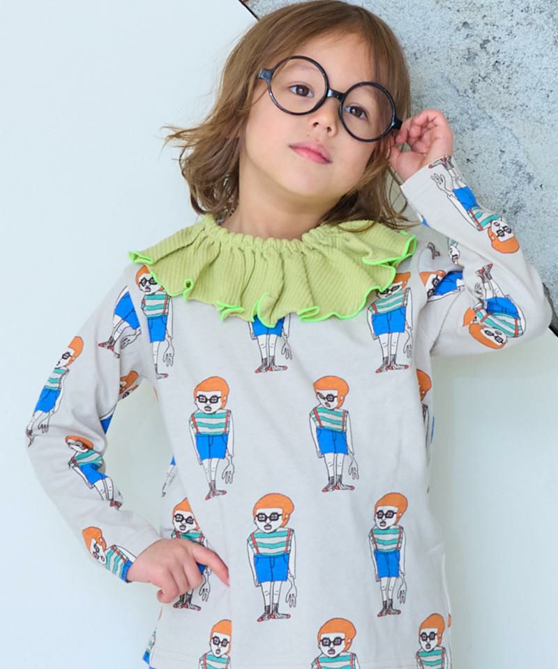 Makiz Kids T-shirt Japanese long-sleeved tee boa fleece snap jacket style 4 colors 