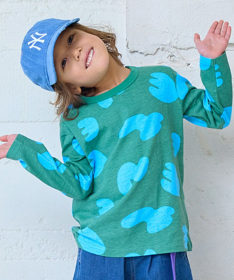 Makiz Kids T-shirt Japanese long-sleeved tee boa fleece snap jacket style 4 colors 