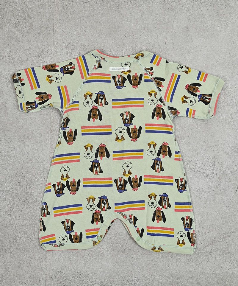 마키즈 베이비 바디수트 일본 아기 신생아 룸파스 반팔 콤비 속옷 자동차 동물 디자인 4컬러