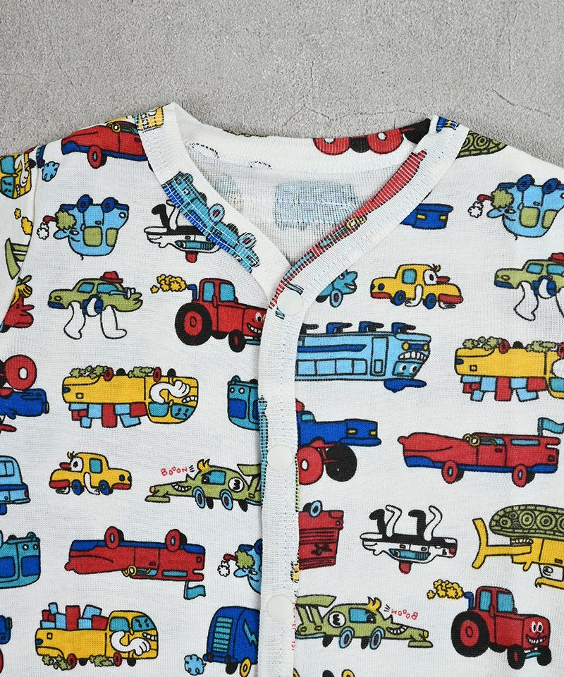 Makiz Kids T-shirt Japanese long-sleeved tee boa fleece snap jacket style 4 colors 