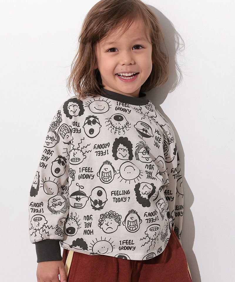 Makiz Kids T-shirt Japanese long-sleeved tee boa fleece snap jacket style 4 colors 