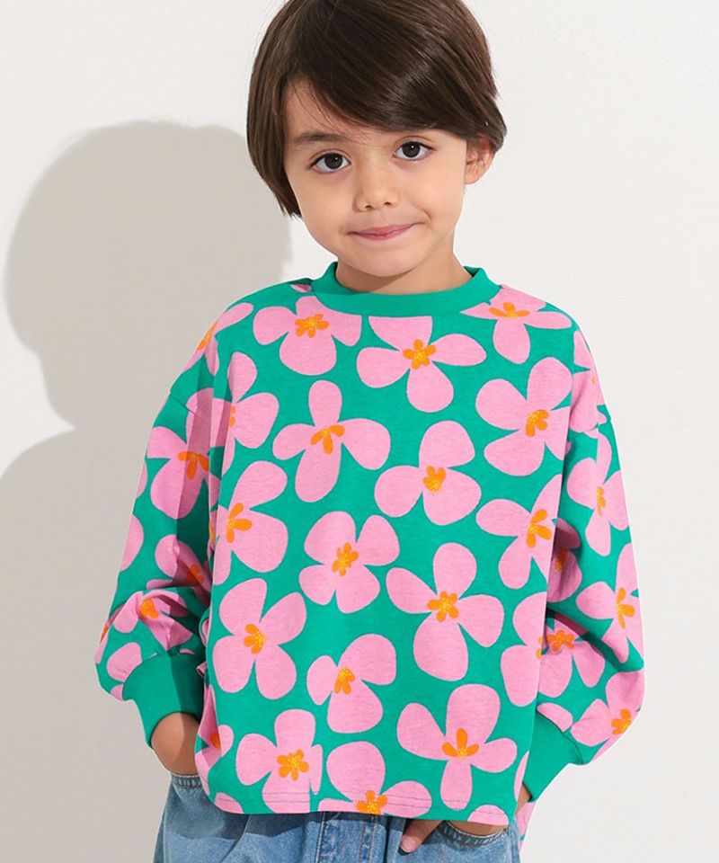 Makiz Kids T-shirt Japanese long-sleeved tee boa fleece snap jacket style 4 colors 