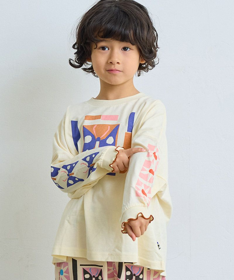 Makiz Kids T-shirt Japanese long-sleeved tee boa fleece snap jacket style 4 colors 