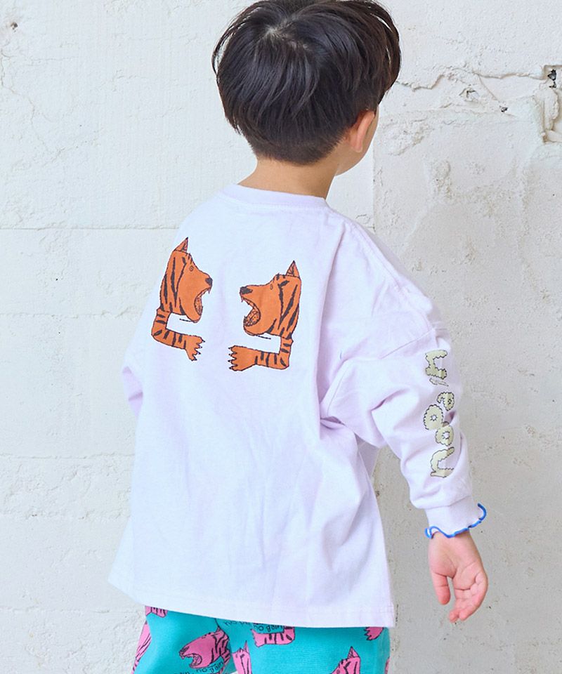 마키즈 키즈 티셔츠 일본 긴팔티 소매 프린트 리브 빅론 디자인 4컬러