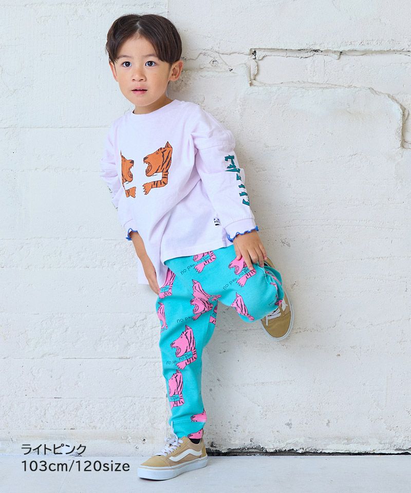 마키즈 키즈 티셔츠 일본 긴팔티 소매 프린트 리브 빅론 디자인 4컬러