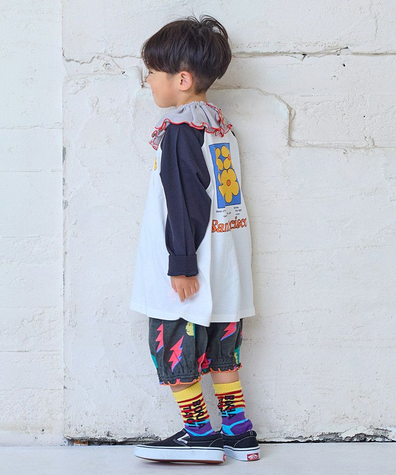 Makiz Kids T-shirt Japanese long-sleeved tee boa fleece snap jacket style 4 colors 