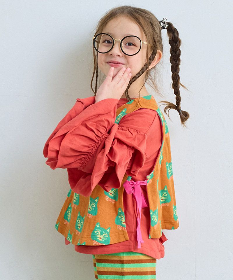 Makiz Kids T-shirt Japanese long-sleeved tee boa fleece snap jacket style 4 colors 