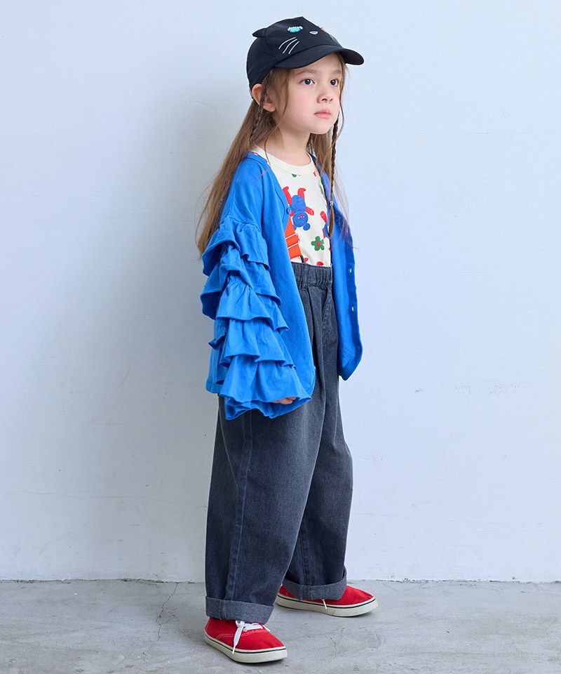Makiz Kids T-shirt Japanese long-sleeved tee boa fleece snap jacket style 4 colors 
