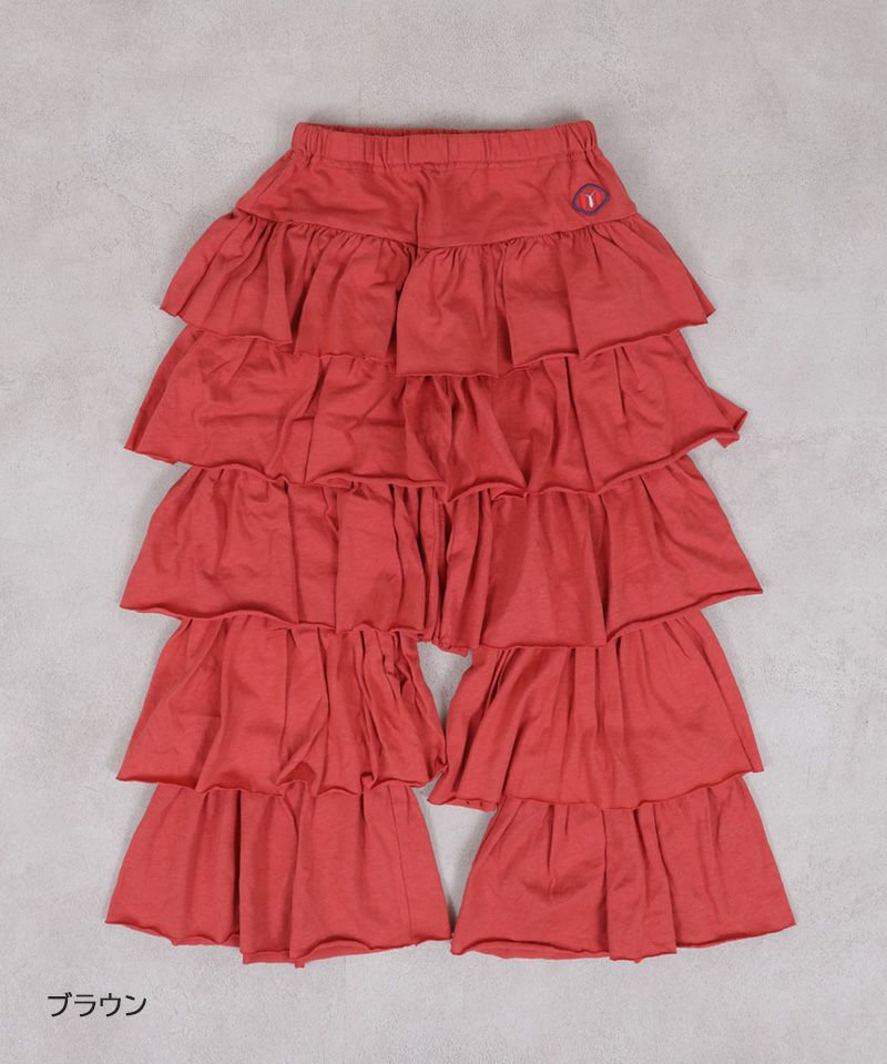 마키즈 키즈 바지 일본 단단 플레어 무늬  무지 팬츠 3컬러