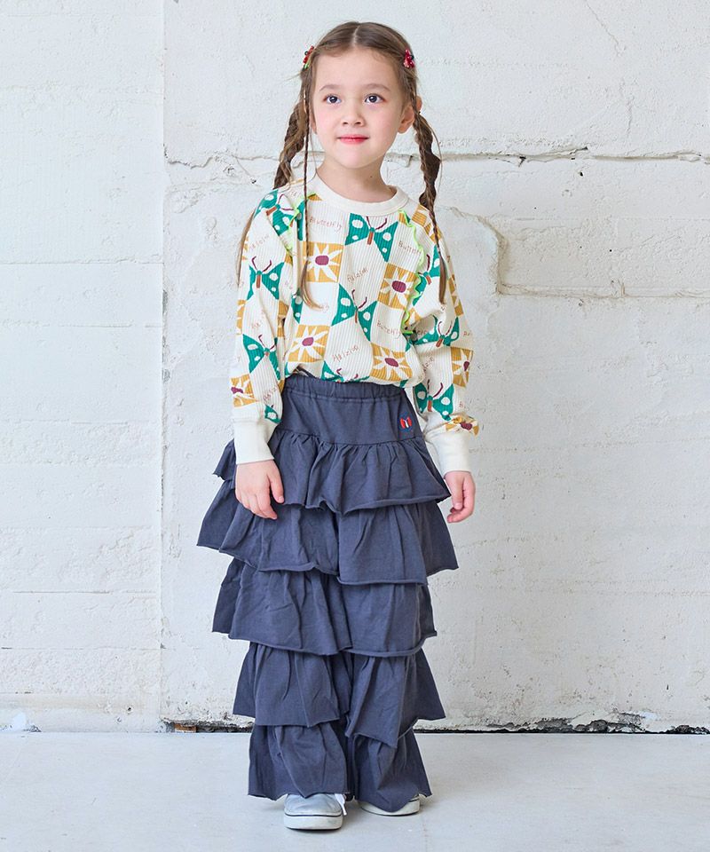 Makiz Kids T-shirt Japanese long-sleeved tee boa fleece snap jacket style 4 colors 