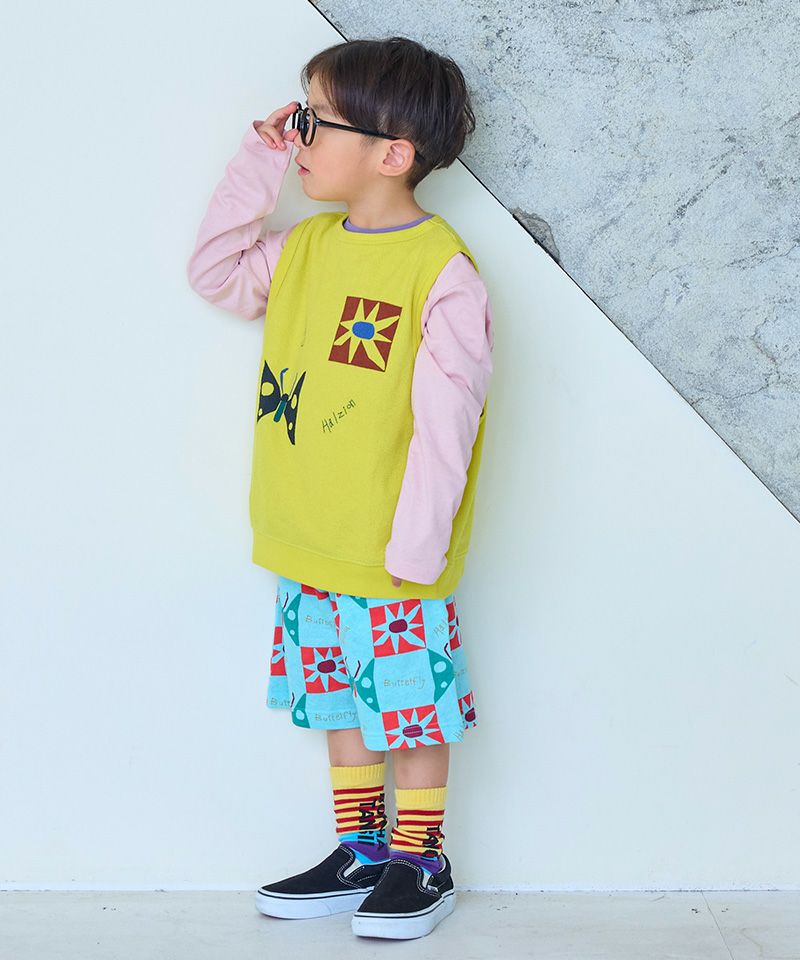 Makiz Kids T-shirt Japanese long-sleeved tee boa fleece snap jacket style 4 colors 