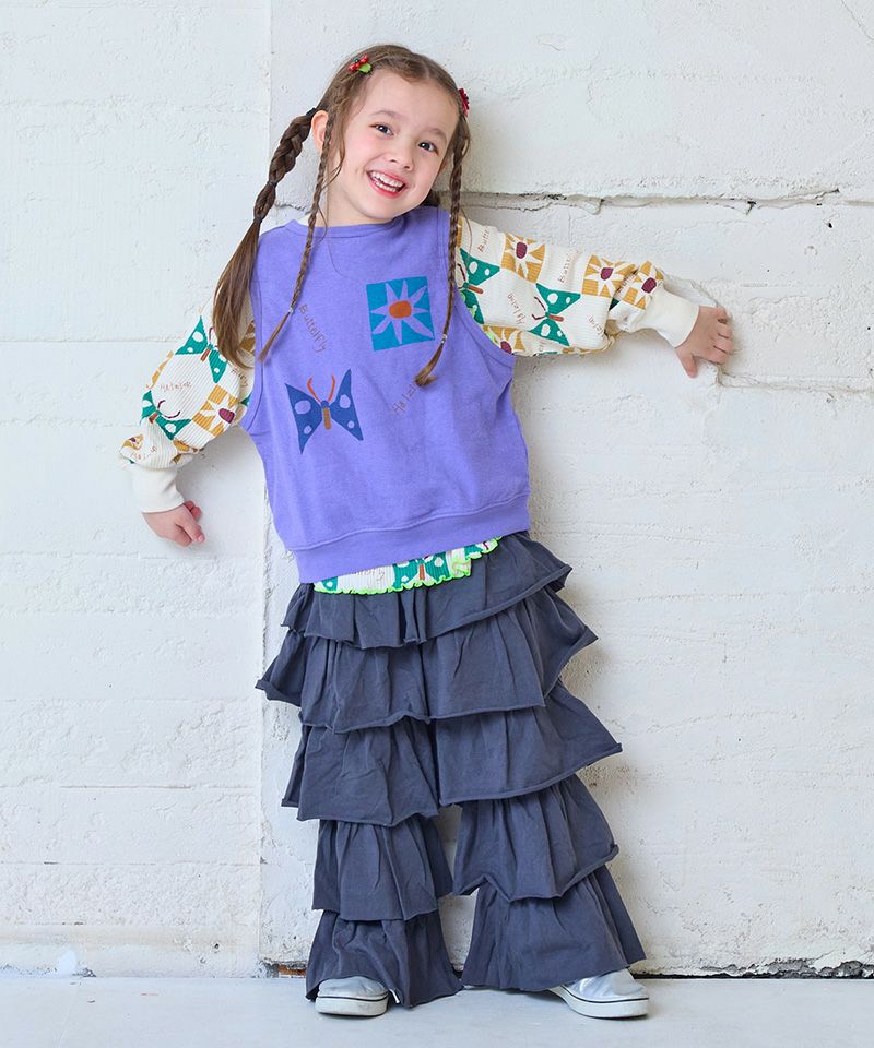 Makiz Kids T-shirt Japanese long-sleeved tee boa fleece snap jacket style 4 colors 