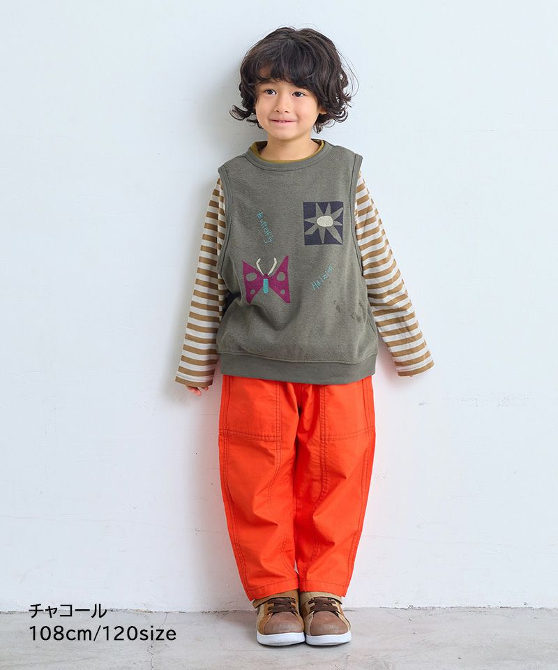 Makiz Kids T-shirt Japanese long-sleeved tee boa fleece snap jacket style 4 colors 