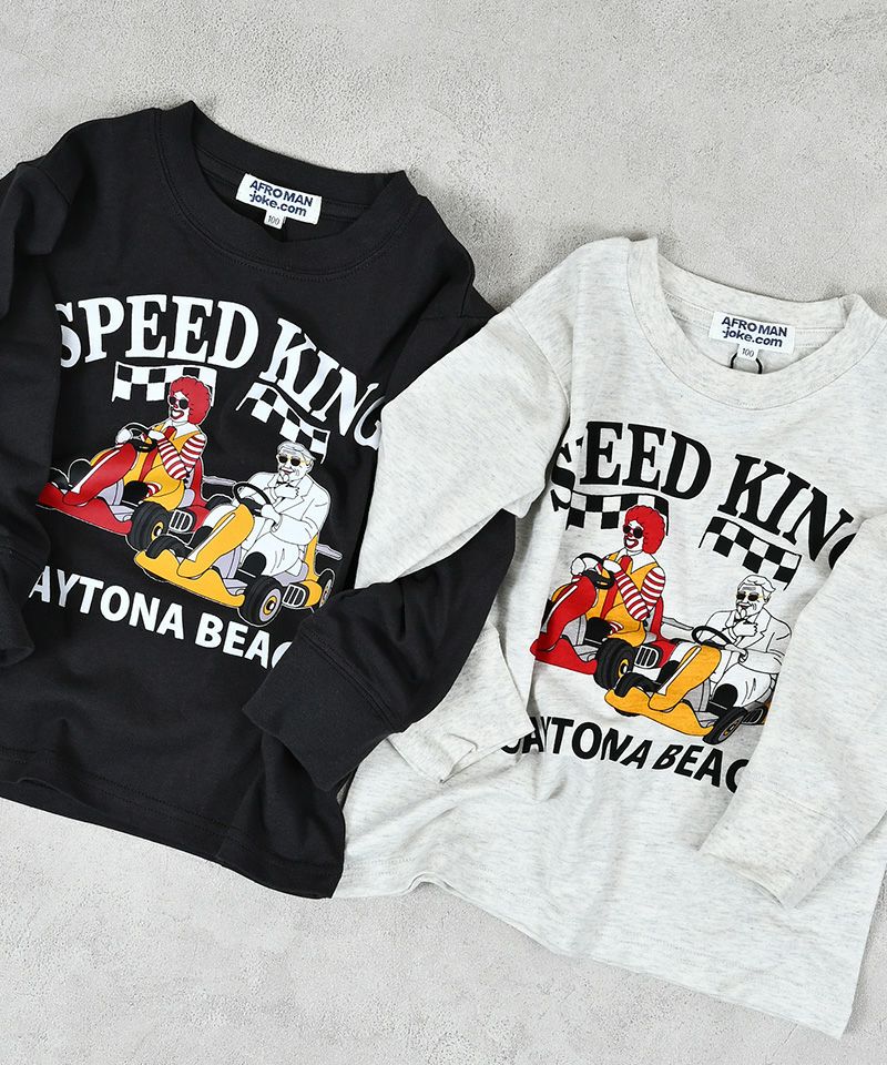 마키즈 키즈 티셔츠 일본 긴팔티 고카트 PTT 프린트 디자인 2컬러