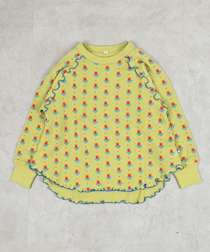 마키즈 키즈 티셔츠 일본 긴팔티 소우가라 와플 멜로 컷톱 4컬러