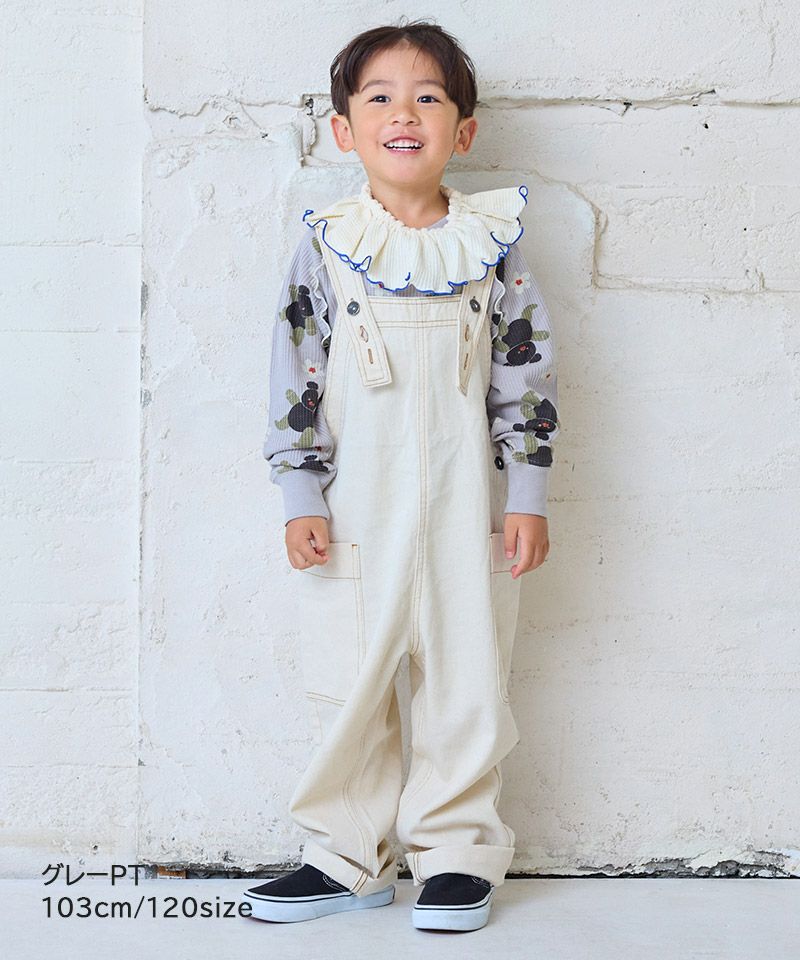 마키즈 키즈 티셔츠 일본 긴팔티 소우가라 와플 멜로 컷톱 4컬러