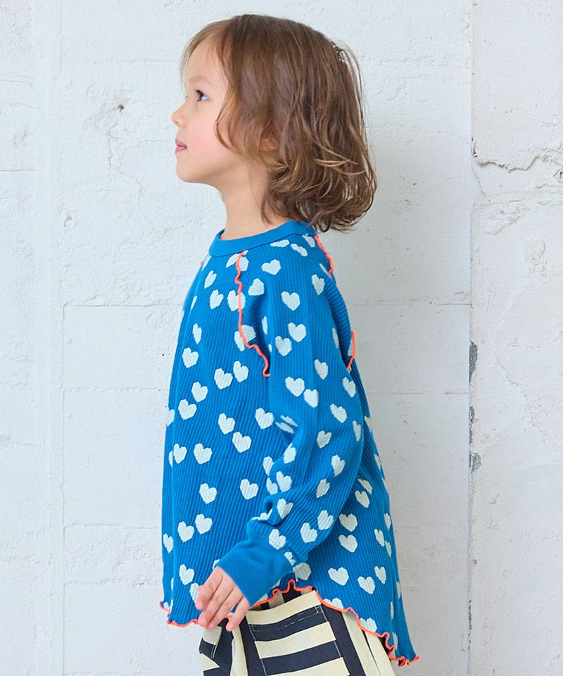 마키즈 키즈 티셔츠 일본 긴팔티 소우가라 와플 멜로 컷톱 4컬러