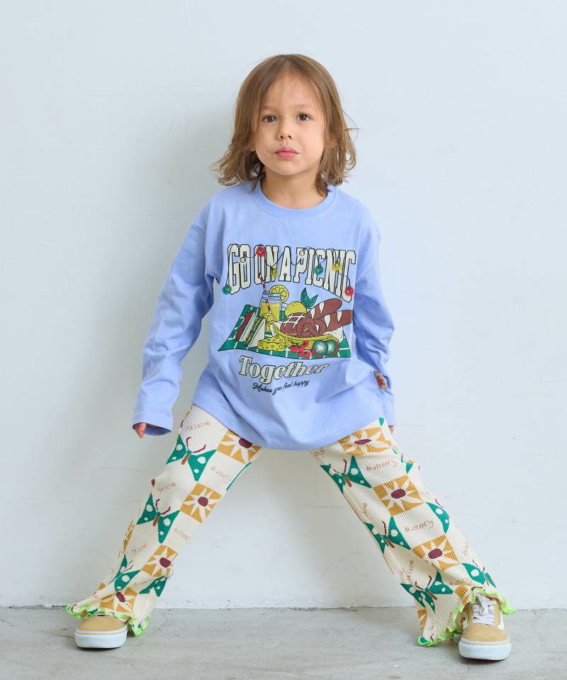 Makiz Kids T-shirt Japanese long-sleeved tee boa fleece snap jacket style 4 colors 