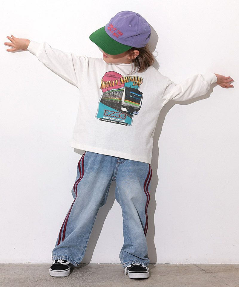 Makiz Kids T-shirt Japanese long-sleeved tee boa fleece snap jacket style 4 colors 
