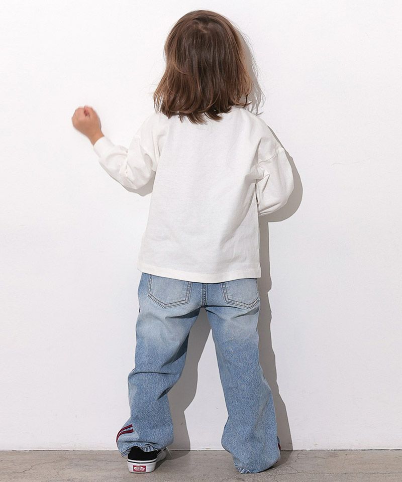 Makiz Kids T-shirt Japanese long-sleeved tee boa fleece snap jacket style 4 colors 