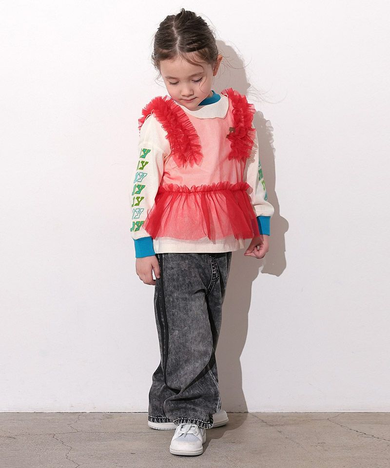 Makiz Kids T-shirt Japanese long-sleeved tee boa fleece snap jacket style 4 colors 