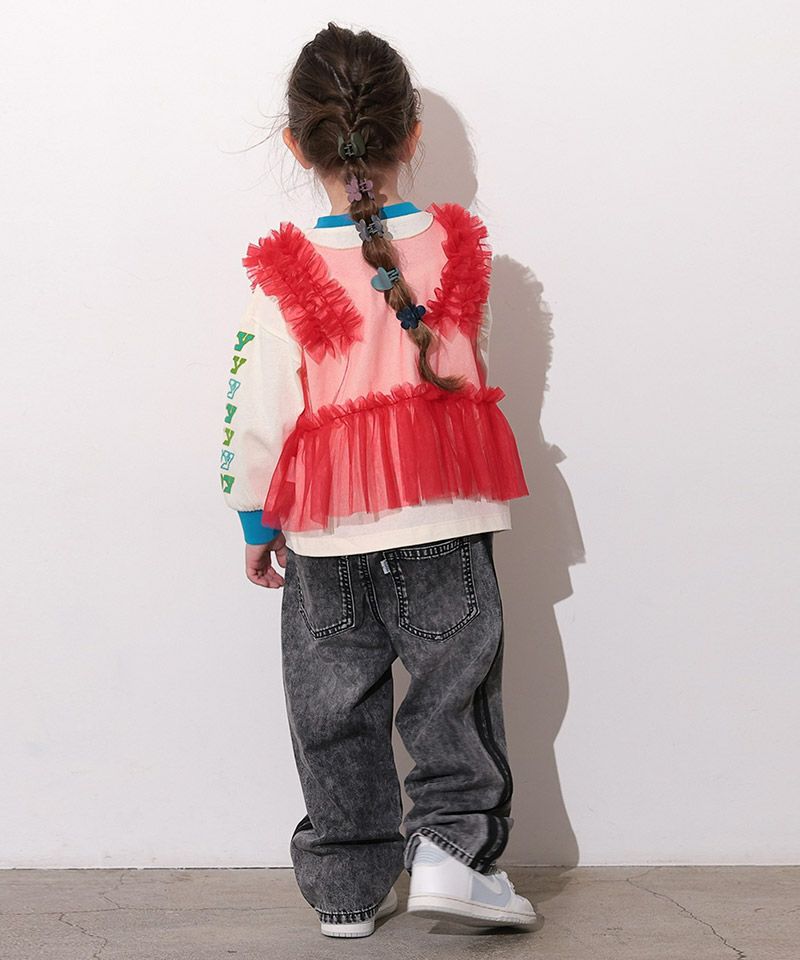 Makiz Kids T-shirt Japanese long-sleeved tee boa fleece snap jacket style 4 colors 