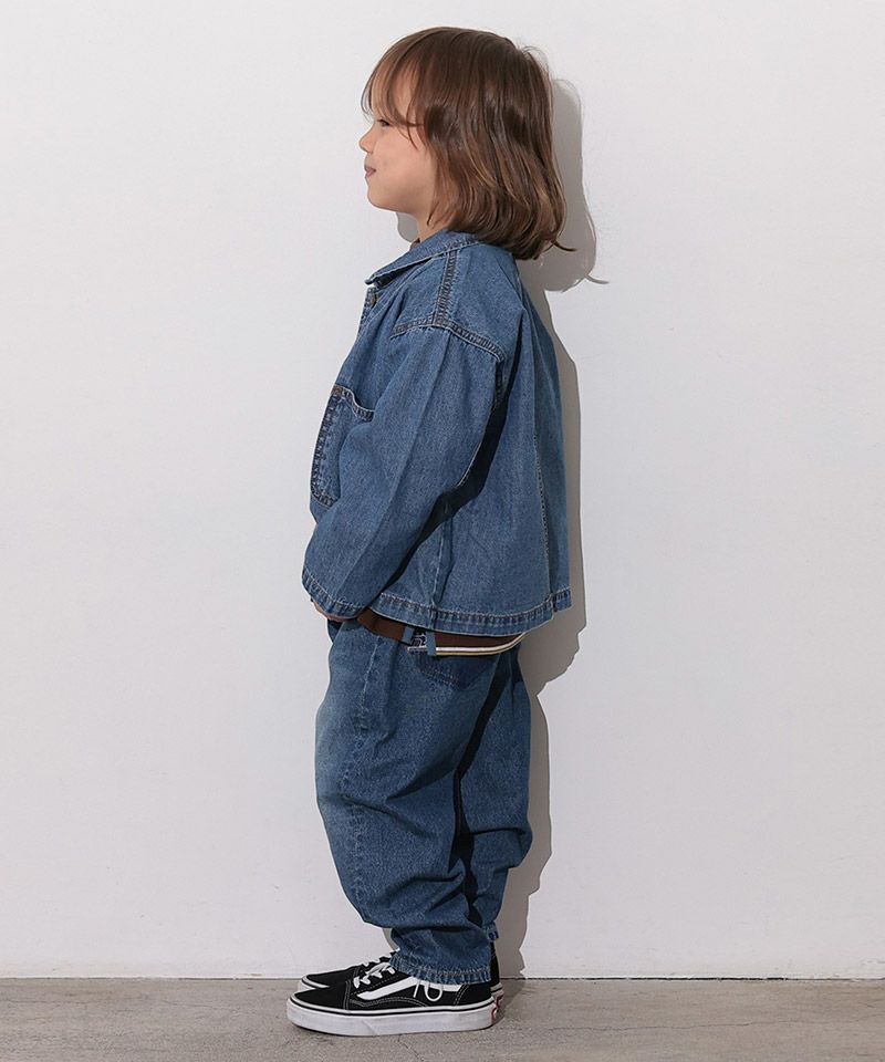 마키즈 키즈 바지 일본 청바지 릴렉스핏 테이퍼드 데님 팬츠 2컬러