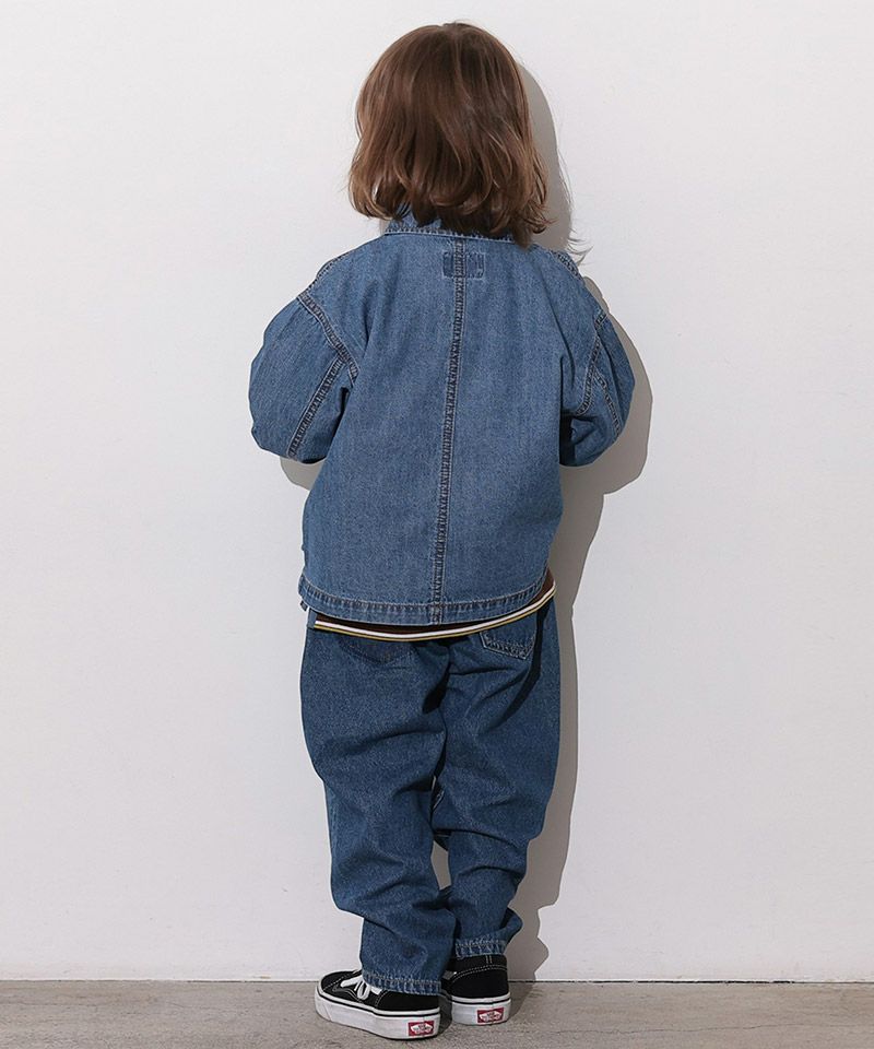 마키즈 키즈 바지 일본 청바지 릴렉스핏 테이퍼드 데님 팬츠 2컬러