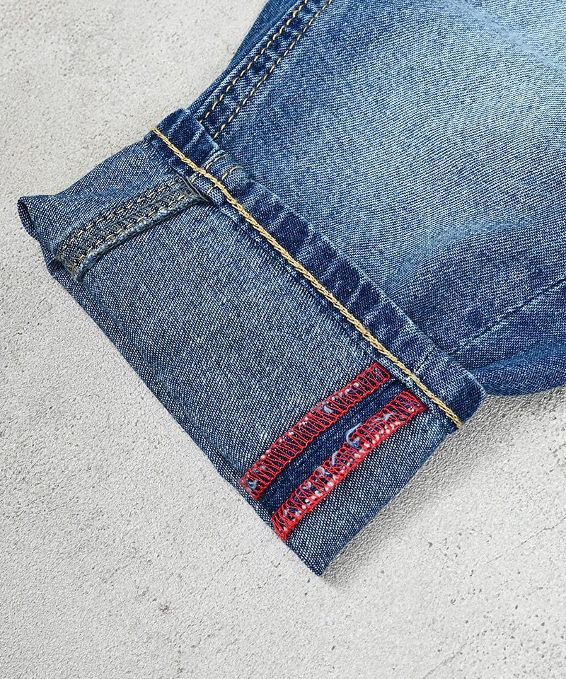 마키즈 키즈 바지 일본 청바지 릴렉스핏 테이퍼드 데님 팬츠 2컬러