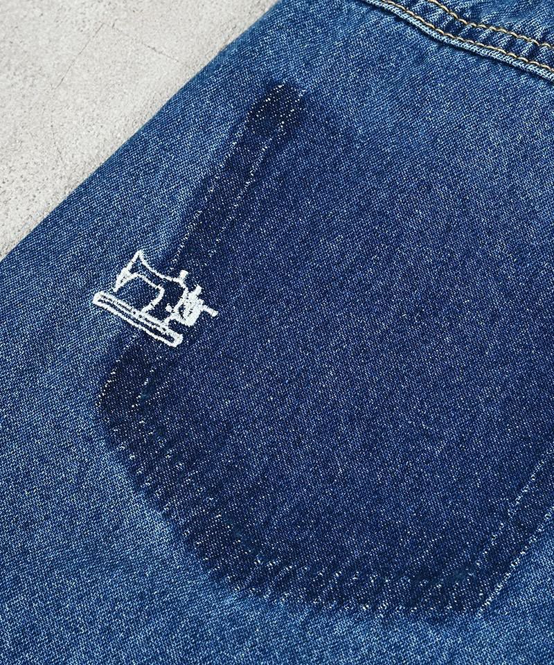 마키즈 키즈 바지 일본 청바지 릴렉스핏 테이퍼드 데님 팬츠 2컬러