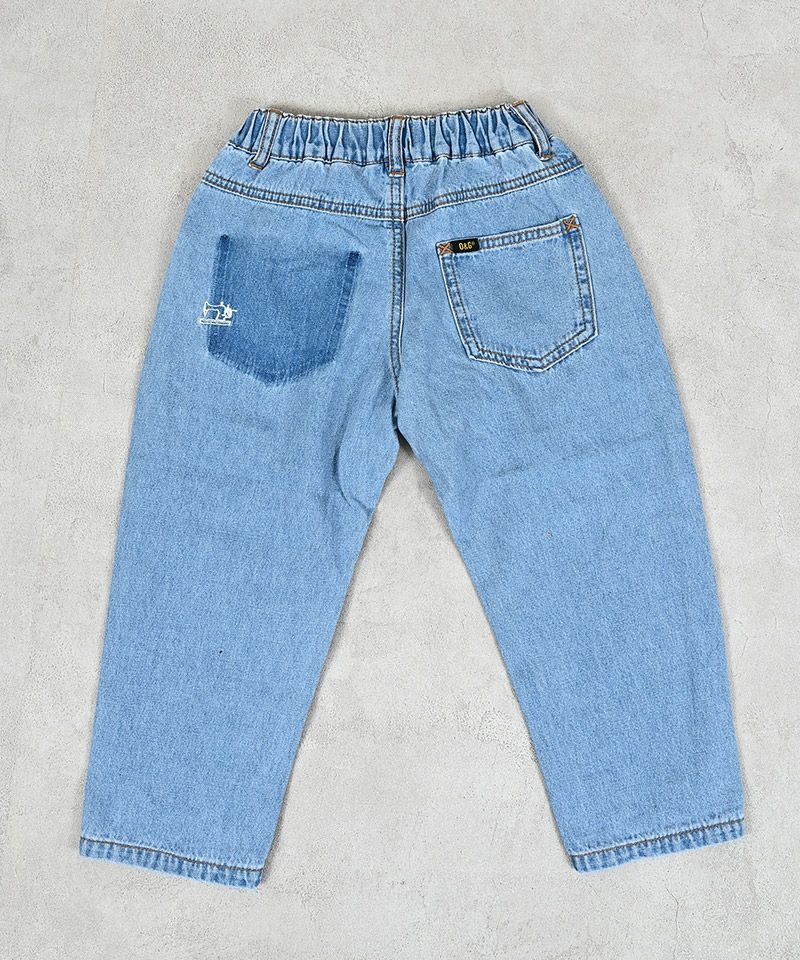 마키즈 키즈 바지 일본 청바지 릴렉스핏 테이퍼드 데님 팬츠 2컬러