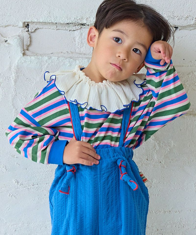 Makiz Kids T-shirt Japanese long-sleeved tee boa fleece snap jacket style 4 colors 