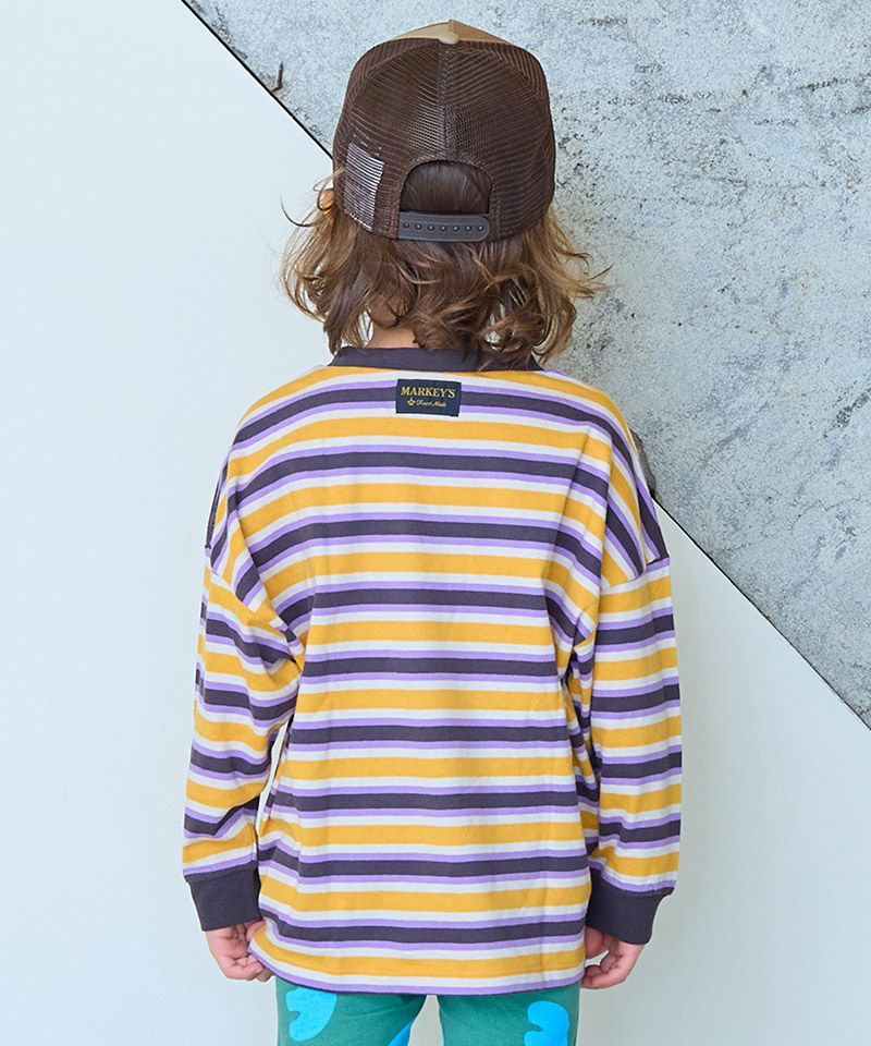 Makiz Kids T-shirt Japanese long-sleeved tee boa fleece snap jacket style 4 colors 