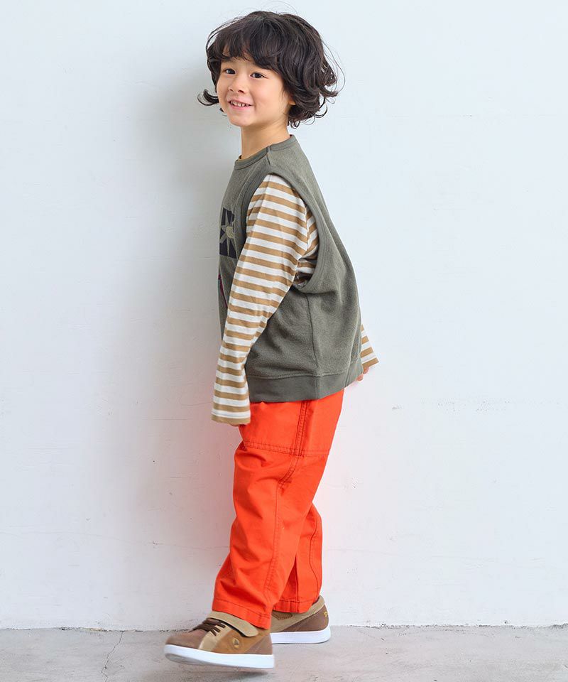 마키즈 키즈 티셔츠 일본 긴팔티 색소메 테두리 컷소우 5컬러