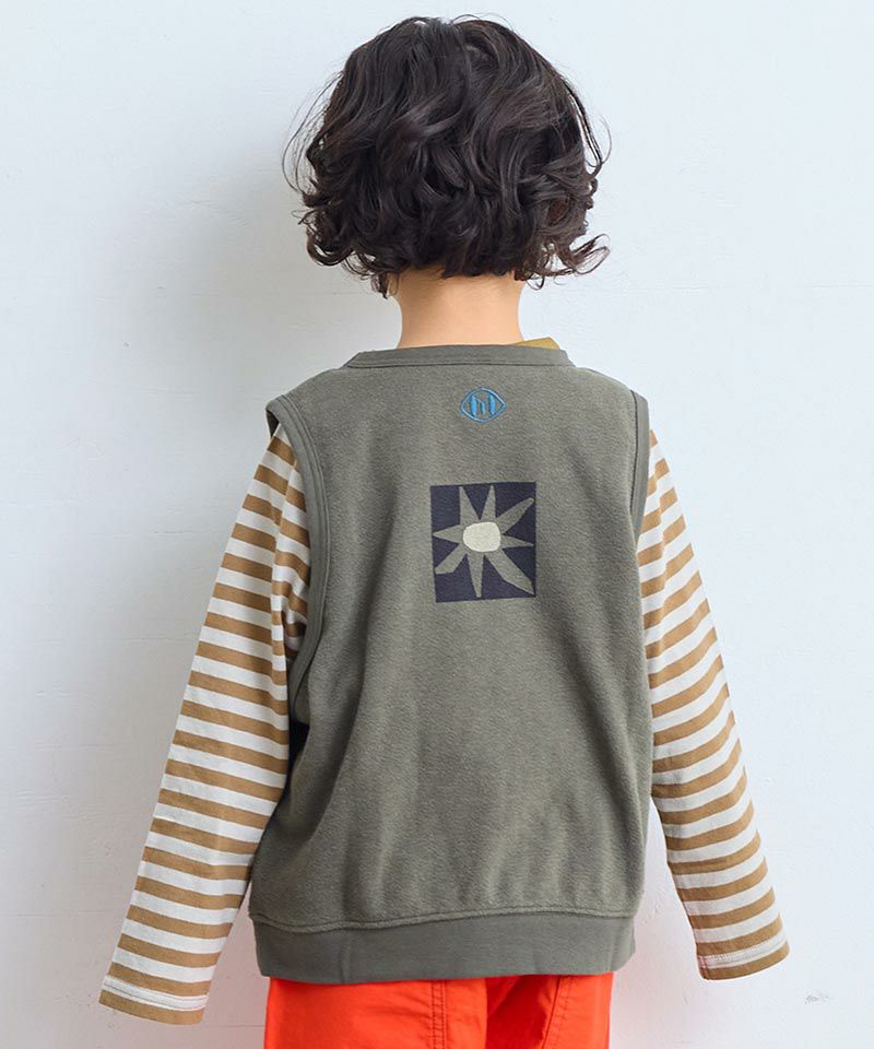 마키즈 키즈 티셔츠 일본 긴팔티 색소메 테두리 컷소우 5컬러