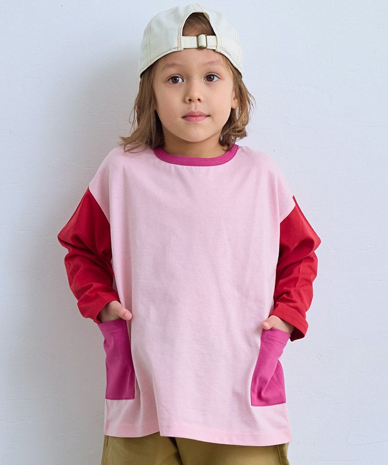 Makiz Kids T-shirt Japanese long-sleeved tee boa fleece snap jacket style 4 colors 