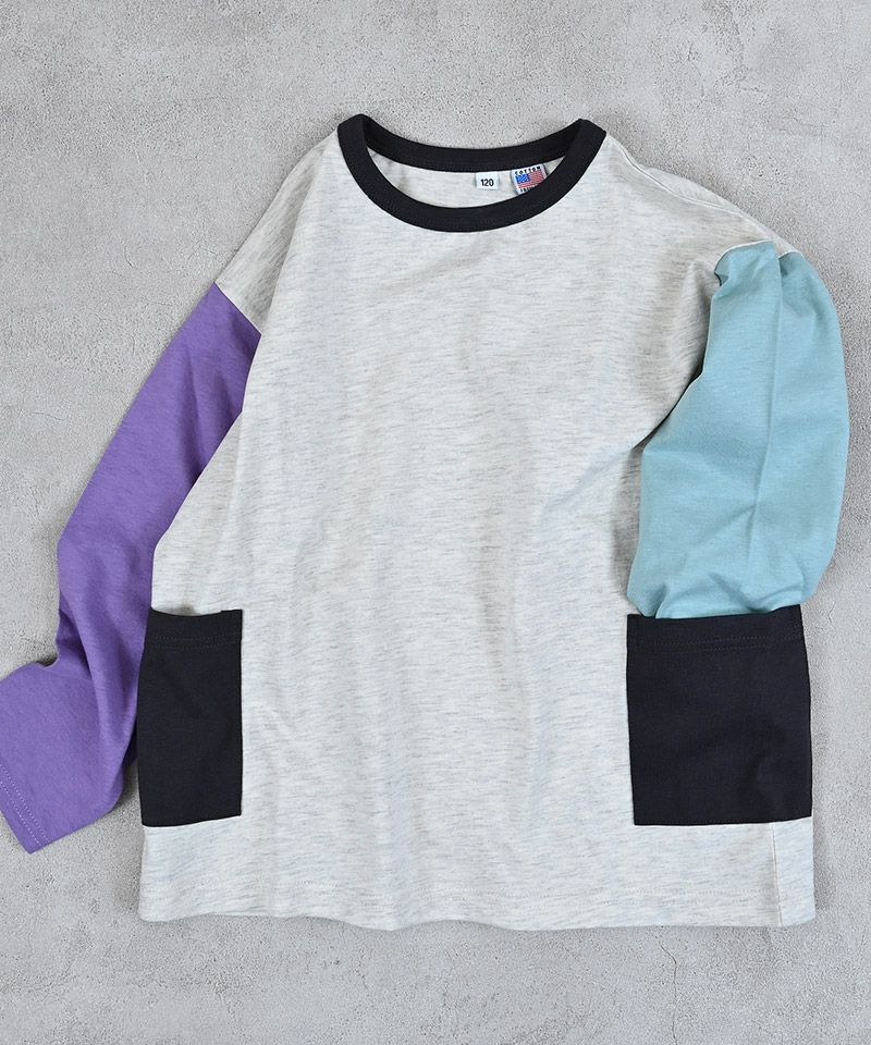 Makiz Kids T-shirt Japanese long-sleeved tee boa fleece snap jacket style 4 colors 