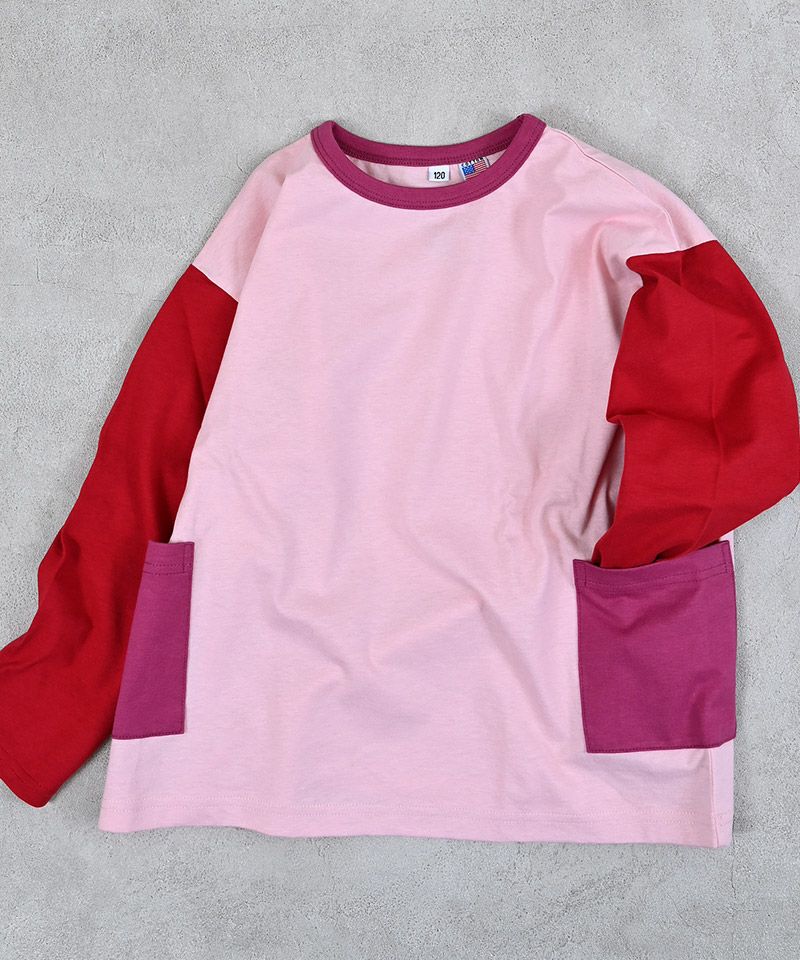 Makiz Kids T-shirt Japanese long-sleeved tee boa fleece snap jacket style 4 colors 