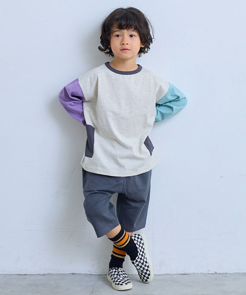 Makiz Kids T-shirt Japanese long-sleeved tee boa fleece snap jacket style 4 colors 