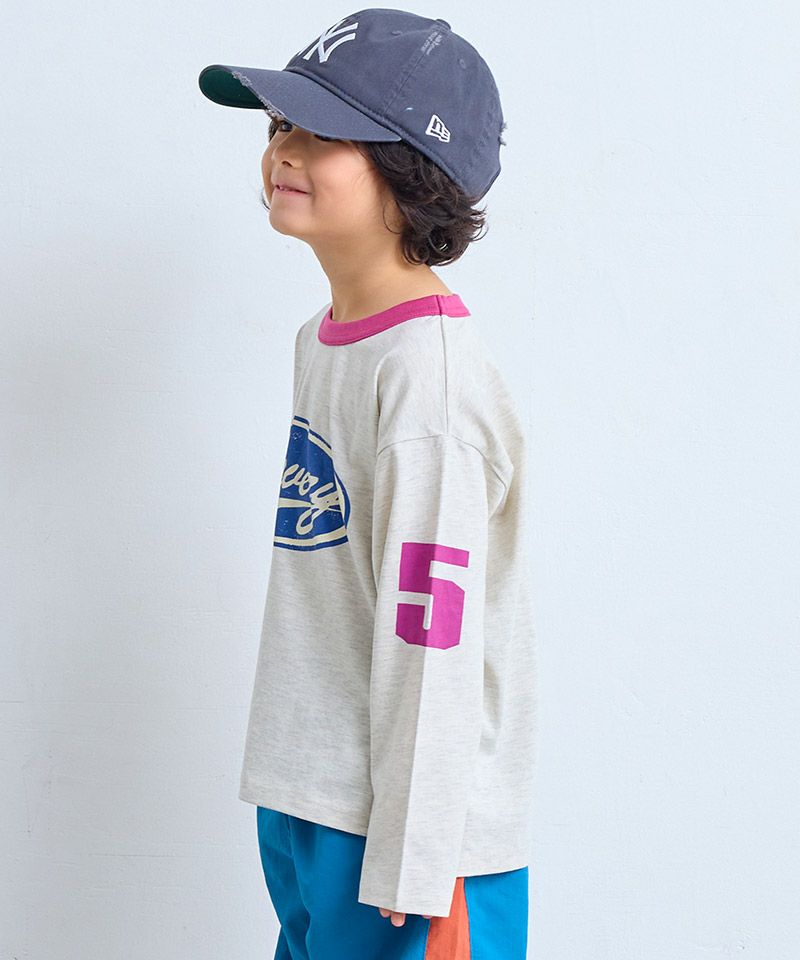 마키즈 키즈 티셔츠 일본 긴팔티 COTTON from USA 라인론 4컬러