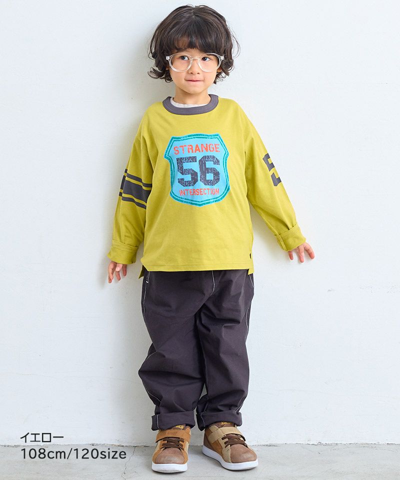 마키즈 키즈 티셔츠 일본 긴팔티 COTTON from USA 라인론 4컬러